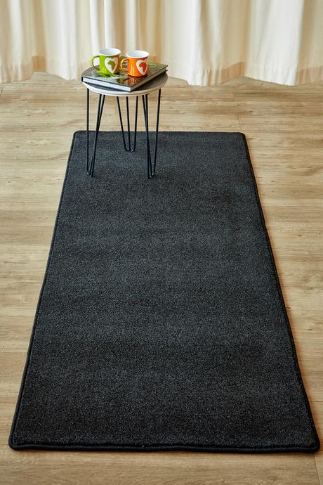 Plush runner anthracite