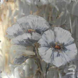 Oil On Canvas Flowers 600X600mm