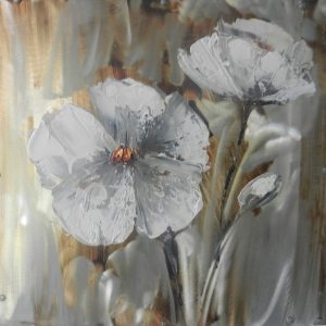 Oil On Canvas Flowers 600X600mm