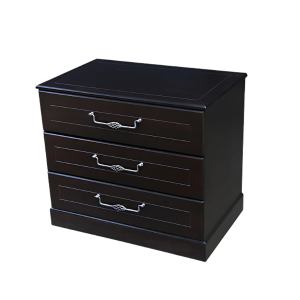 Zanzibar Mahogany Wood Bedside Pedestal 800mm