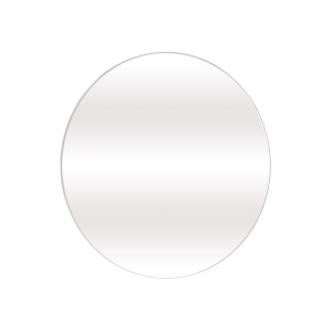 Round Mirror Thin Frame - 700x700mm - Silver