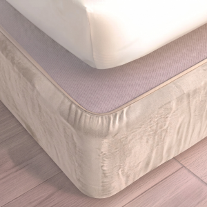 Suede Bed Base Wrap - Cream