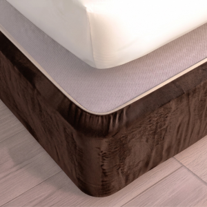 Suede Bed Base Wrap - Chocolate