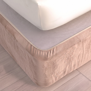 Suede Bed Base Wrap - Cashmere