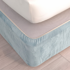 Suede Bed Base Wrap - Duck Egg