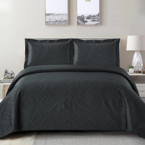 Simon Baker Istanbul Bedspread - Charcoal