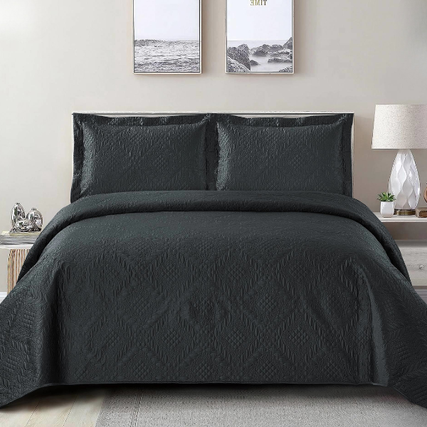 Simon Baker Istanbul Bedspread - Black