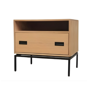 Carlo Oak Wood Bedside Pedestal