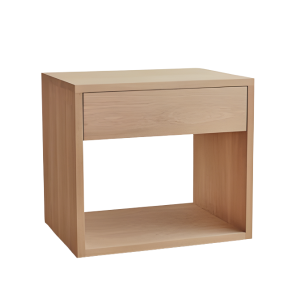 Highland Oak Wood Bedside Pedestal 550mm
