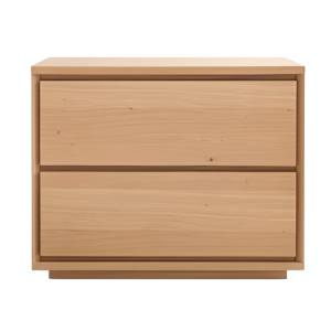 Highland Oak Wood Bedside Pedestal 700mm