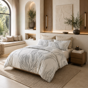 Bristol Duvet Set - T-200 100% Cotton Marble Classic