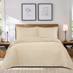 Simon Baker Stone Wash Bedspread - Natural